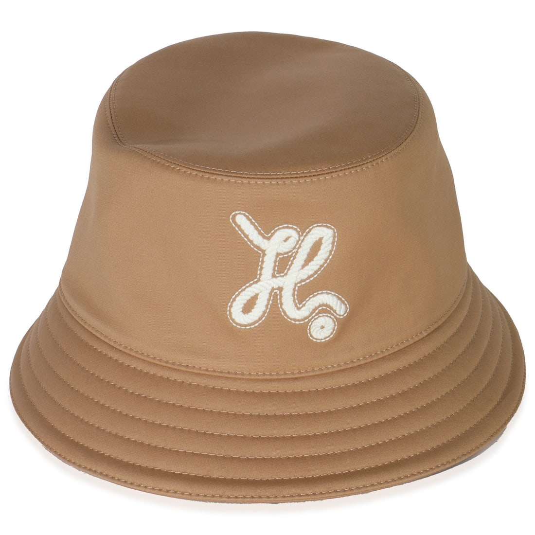 Harper Nautic Biscuit Cotton Bucket Hat Size 57 by Hermes: Harper Nautic Biscuit Cotton Bucket Hat Size 57 by Hermes This Hermes Biscuit Cotton Harper Nautic Bucket Hat in size 57 is crafted in Italy from beige cotton with a fabric lining. It comes with paper