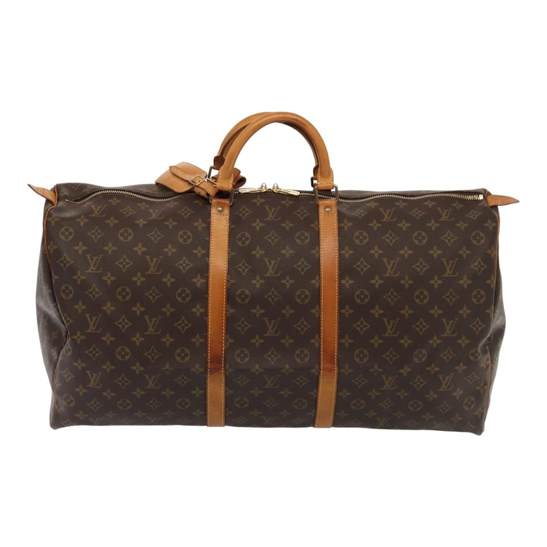 Louis Vuitton Monogram Canvas Keepall Unisex Travel Bag 60cm: Louis Vuitton Monogram Canvas Keepall Unisex Travel Bag 60cm This Louis Vuitton Keepall Bag features the classic monogram canvas design in brown. Designed for unisex use, it offers ample storage space
