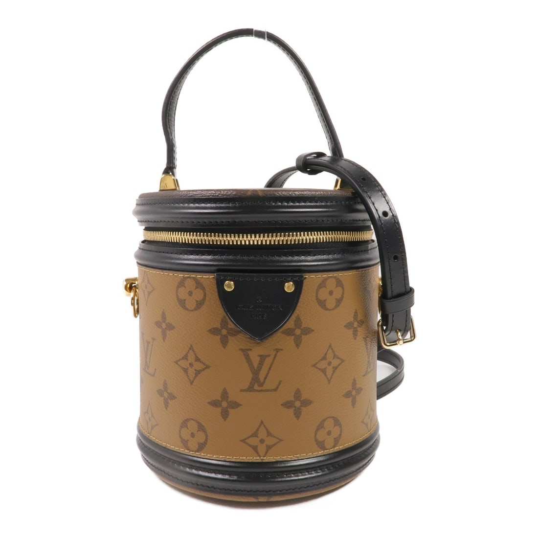 LOUIS VUITTON Cannes 2 Way Shoulder Bag M43986 Monogram Reverse Brown: LOUIS VUITTON Cannes 2 Way Shoulder Bag M43986 Monogram Reverse Brown This Louis Vuitton Cannes 2 Way Shoulder Bag is a stylish and versatile accessory, crafted from durable PVC coated canvas in a ric