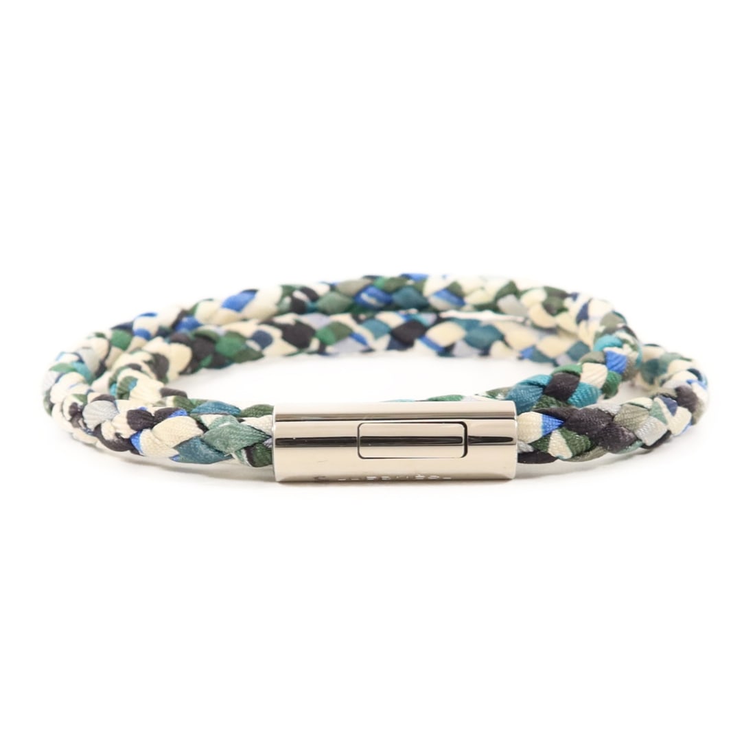 Goliath Double Tour Silk Bracelet by Hermes Multicolor PHW (1 of 12)