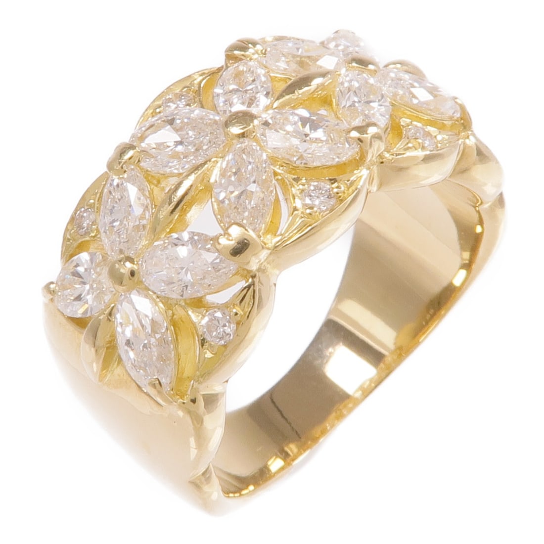 Diamond Ring in 18K Yellow Gold Size US 6 (1 of 7)