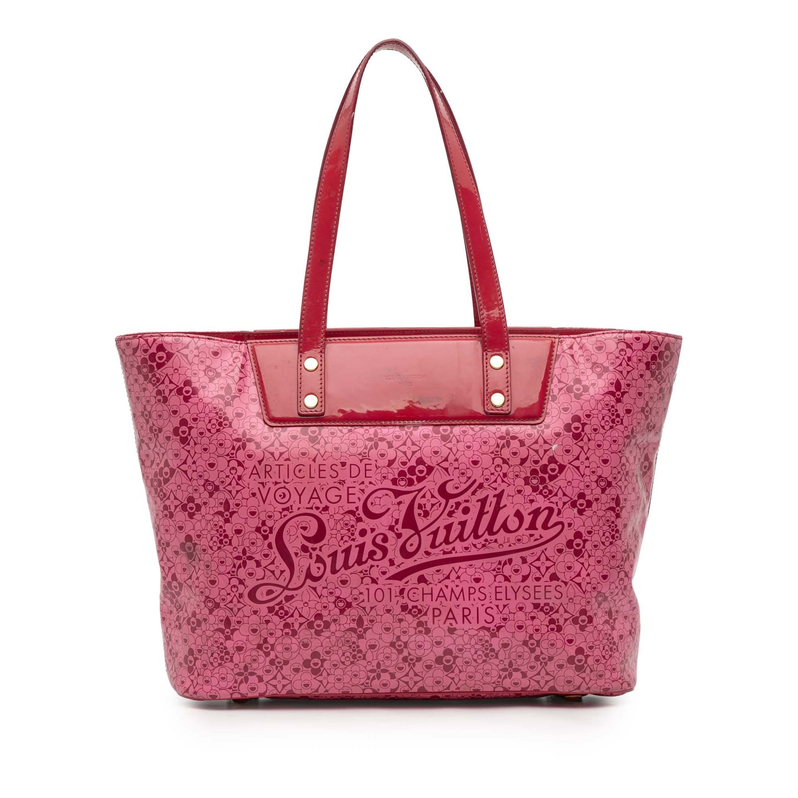 Louis Vuitton Cosmic Blossom PM Pink Tote by Takashi Murakami (1 of 11)