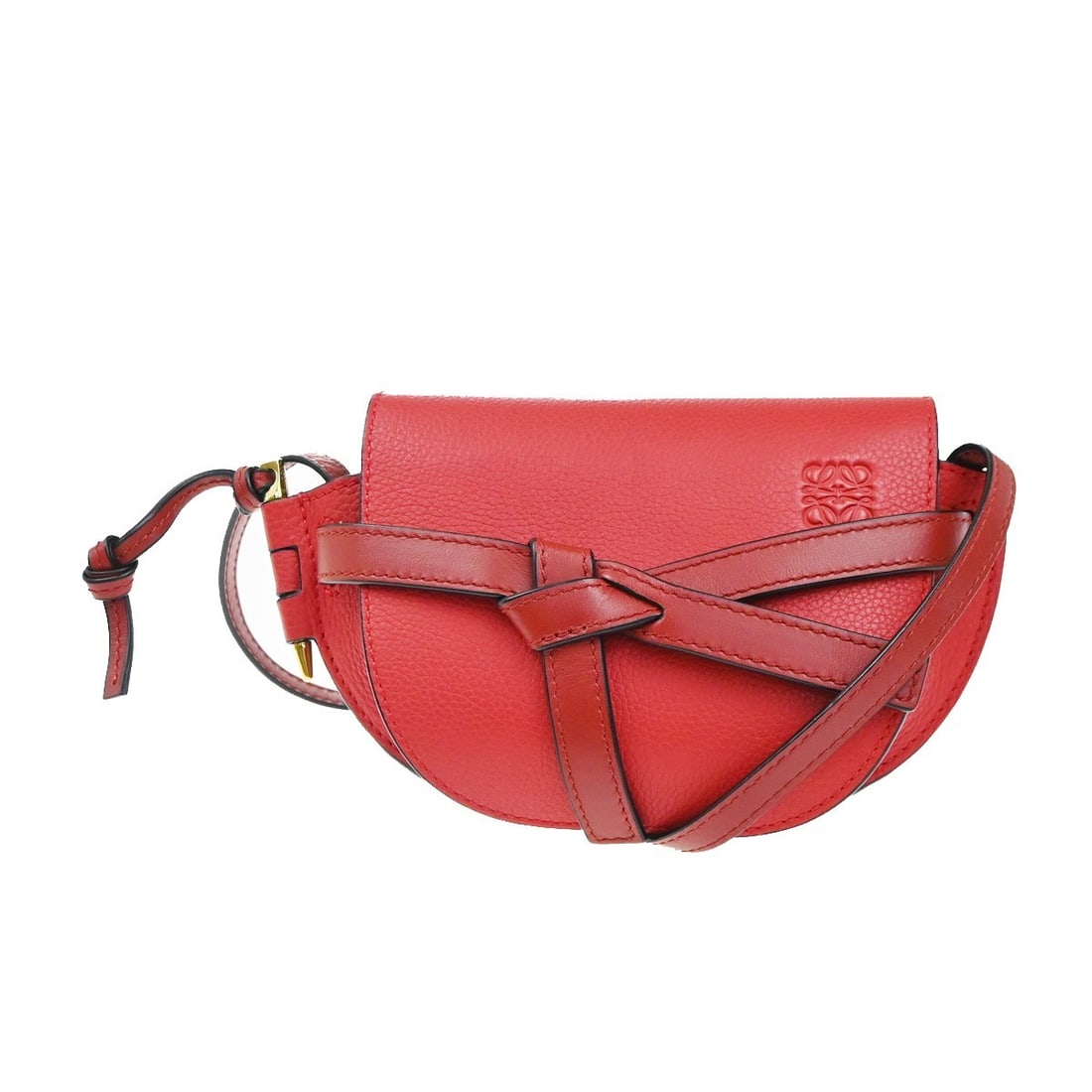 Loewe Red Leather Gate Shoulder Bag 20cm by 13cm by 7cm (1 of 15)
