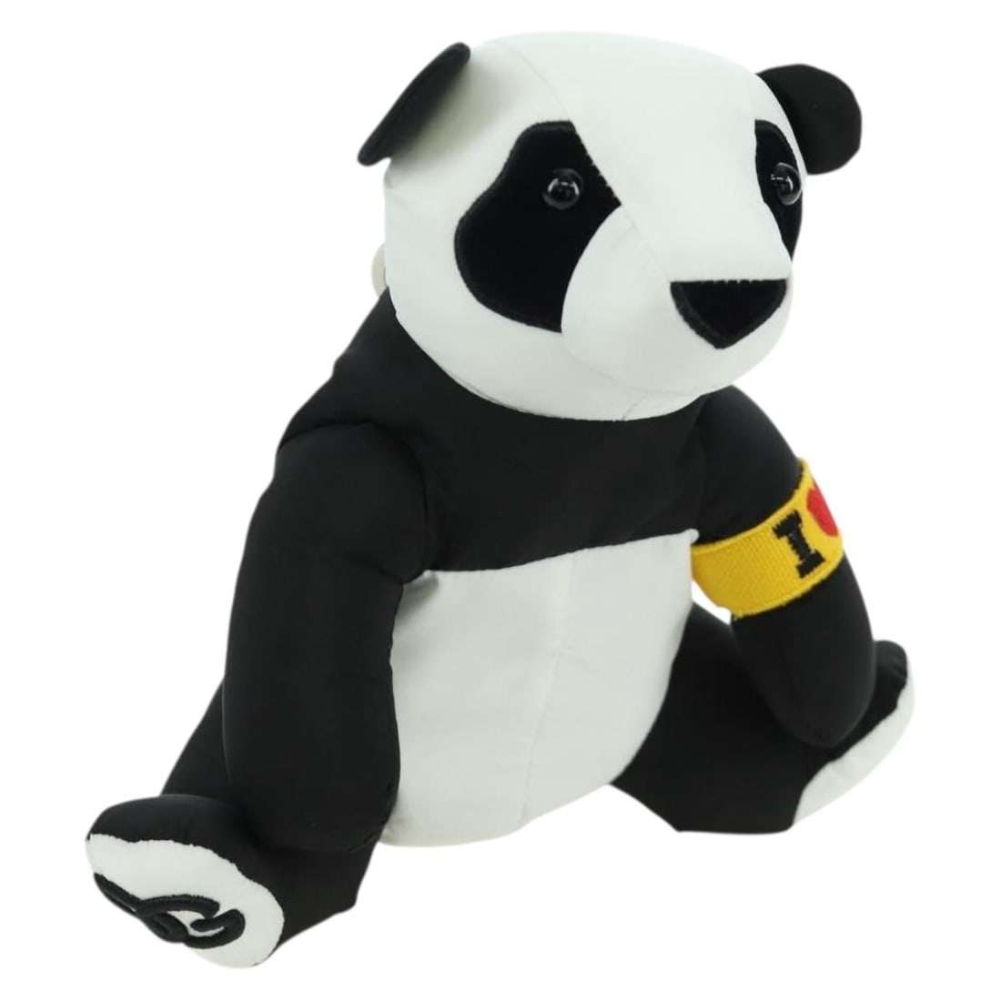 Dolce&Gabbana Jujutsu Kaisen Panda Print Black White Nylon Hand Bag: Dolce&Gabbana Jujutsu Kaisen Panda Print Black White Nylon Hand Bag This Dolce & Gabbana x Jujutsu Kaisen eco panda handbag features a striking black and white leopard pattern on durable nylon. Design