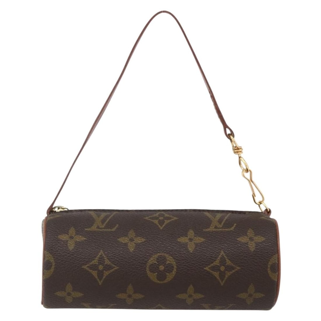 Papillon Pochette Brown Canvas Bag by Louis Vuitton Monogram: Papillon Pochette Brown Canvas Bag by Louis Vuitton Monogram The Louis Vuitton Papillon Pochette features the iconic Monogram canvas in brown, designed for women. It is crafted from durable canvas wit