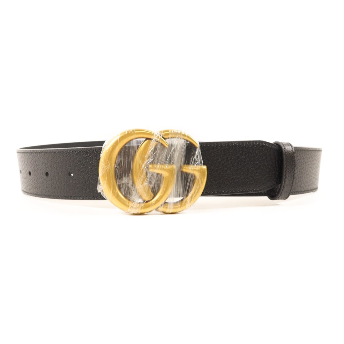 Gucci GG Marmont Black Calfskin Belt with Gold Hardware 80cm (1 of 7)