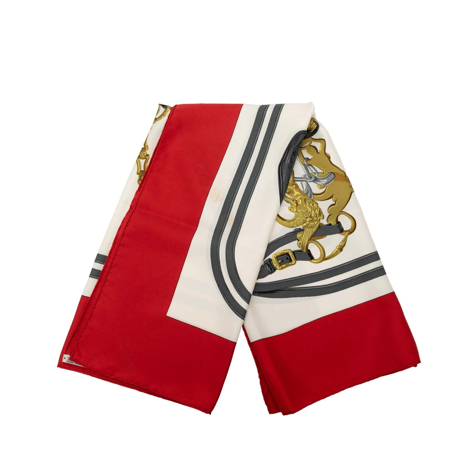 Hermes 90cm Brides de Gala White Silk Square Scarf (1 of 7)