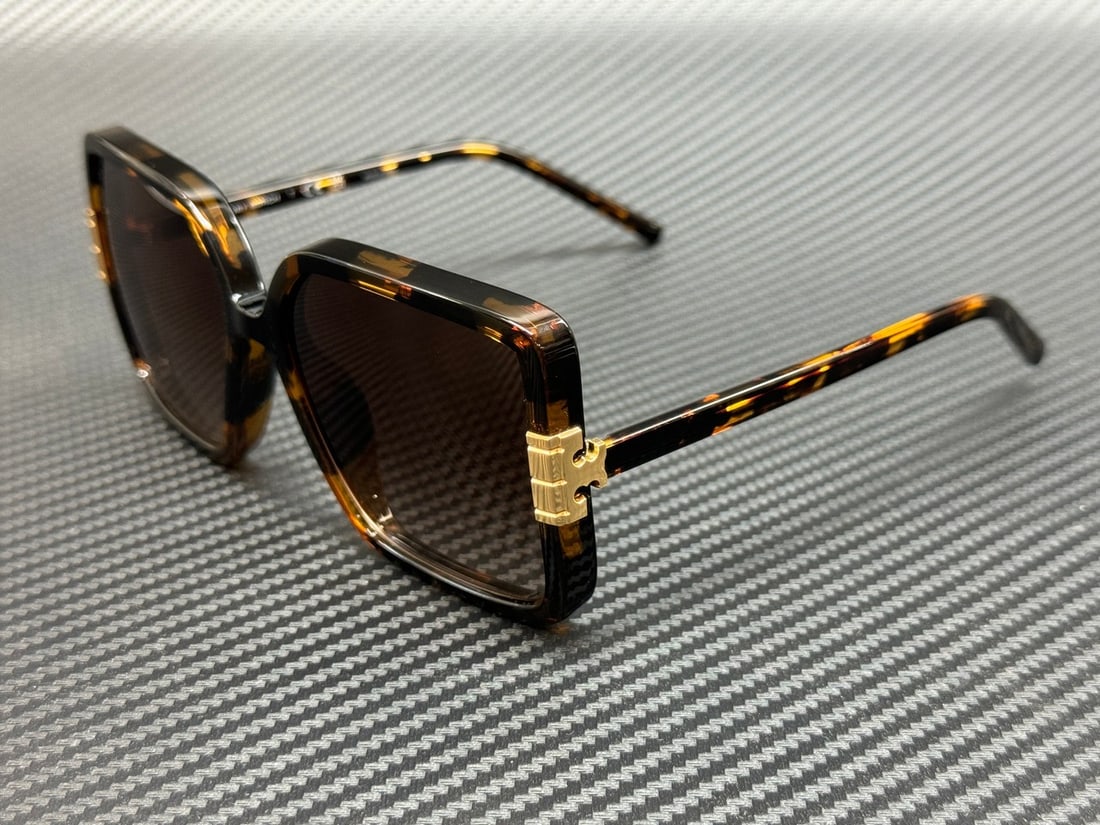 Tory Burch TY9075U Women's 57mm Havana Brown Gradient Sunglasses (1 of 5)