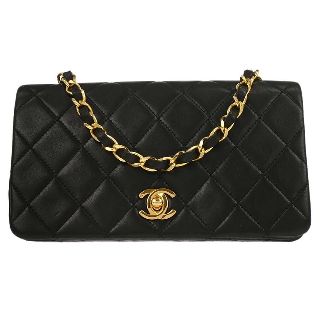 Chanel Matelasse Mini Quilted Lambskin Full Flap Crossbody Shoulder Bag (1 of 11)