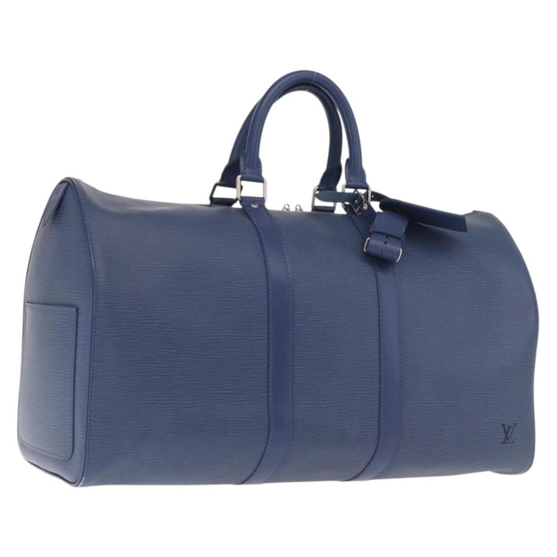 Blue Epi Leather Keepall 45 Boston Bag by Louis Vuitton with Dust Bag (1 of 18)