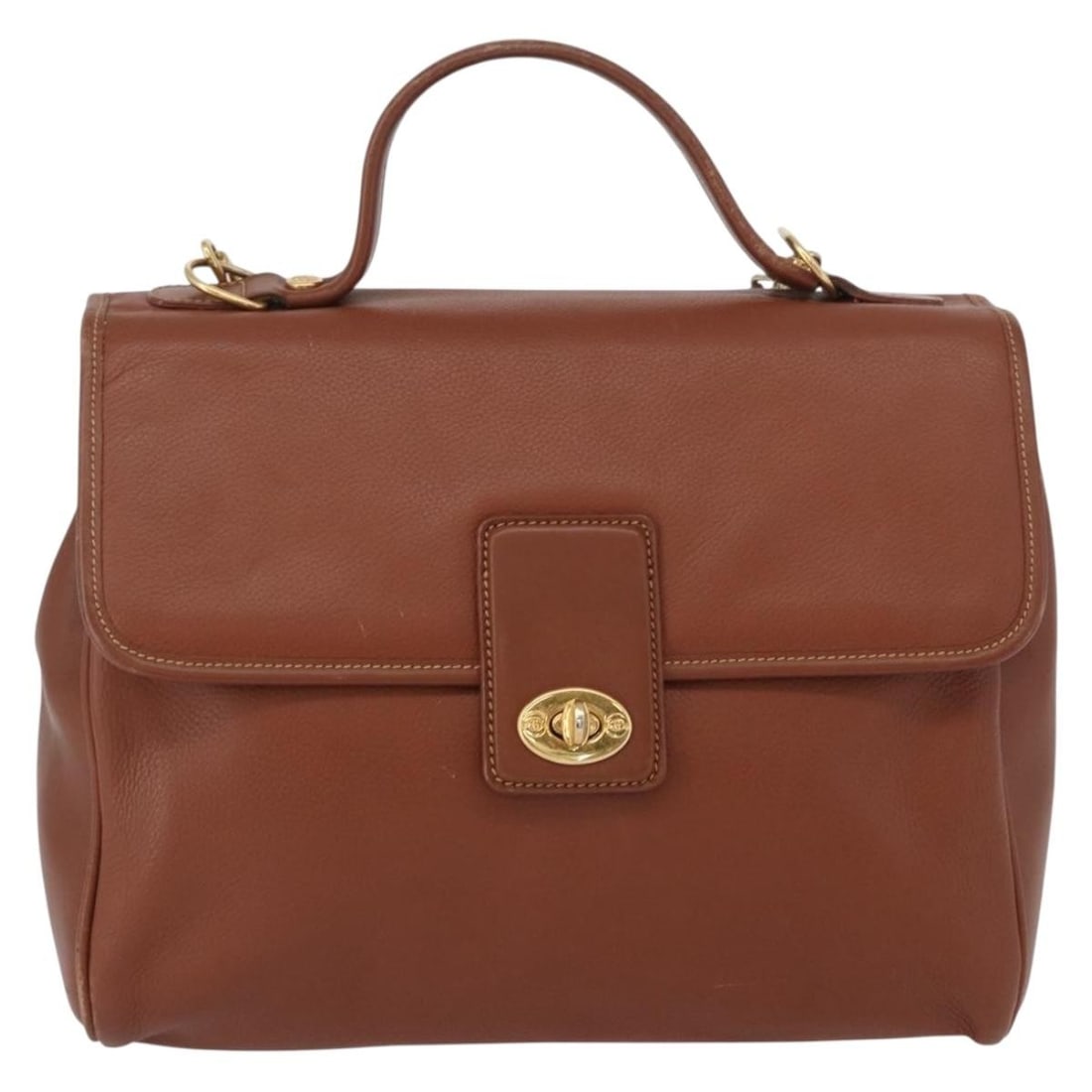 Vintage Gucci Brown Leather Shoulder Bag 28cm x 20cm x 8cm Italy (1 of 18)