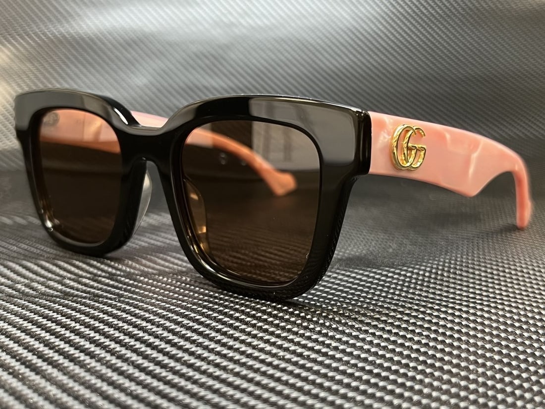 GUCCI GG0998S 005 Women's Black Pink Square Sunglasses with Polarized Lenses (1 of 4)
