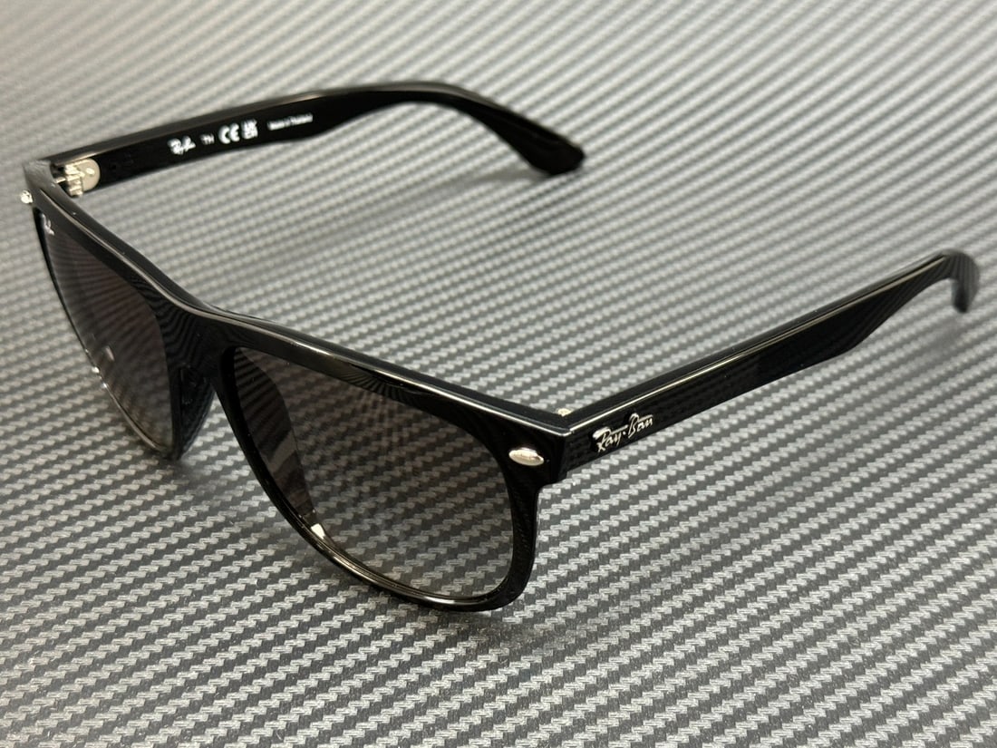 Ray-Ban RB4147 601 32 Black Square Sunglasses UV400 Polarized Gray Gradient (1 of 5)