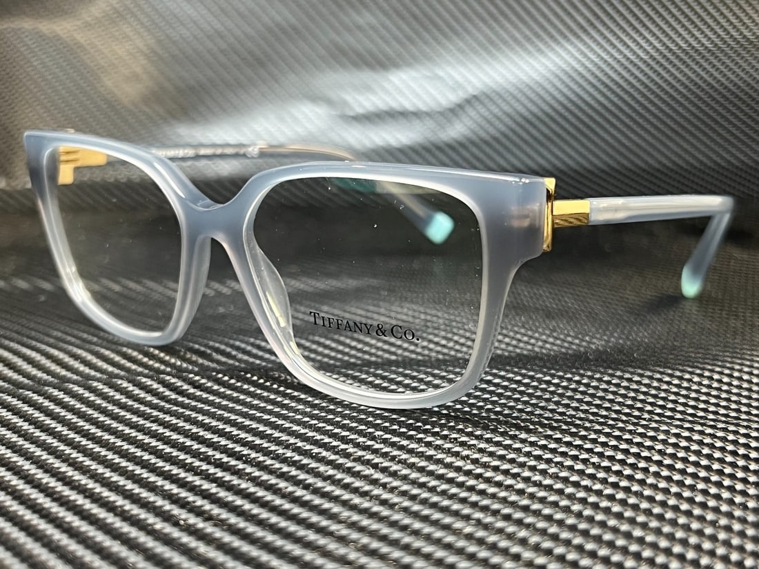 Tiffany TF2197 8263 Opal Grey Rectangle Eyeglasses with Authenticity Certificate (1 of 4)