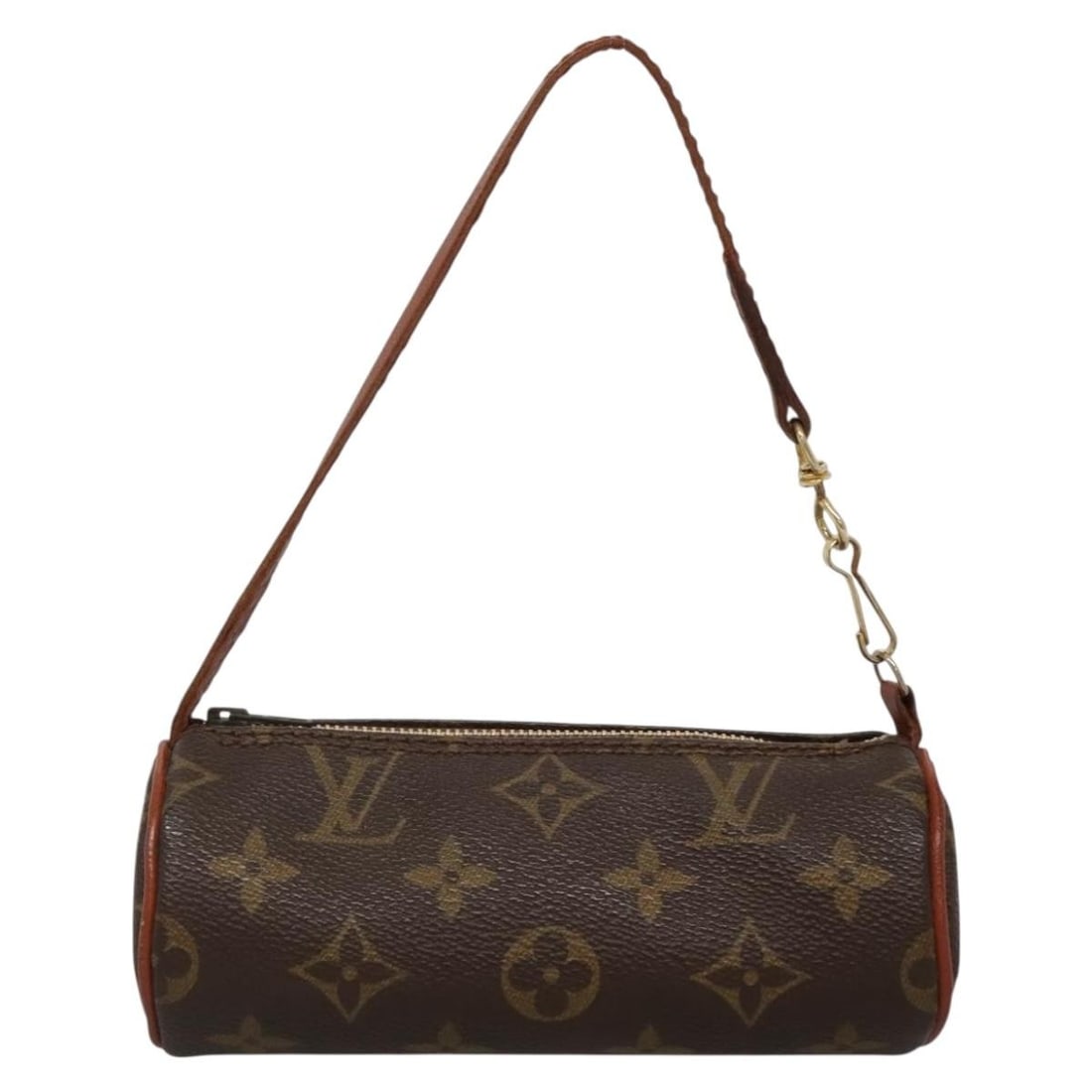 Louis Vuitton Monogram Canvas Papillon Pochette Brown 15.5cm Bag: Louis Vuitton Monogram Canvas Papillon Pochette Brown 15.5cm Bag This Louis Vuitton Papillon Pochette features the classic monogram canvas in a brown color, designed for women. It exhibits signs of we