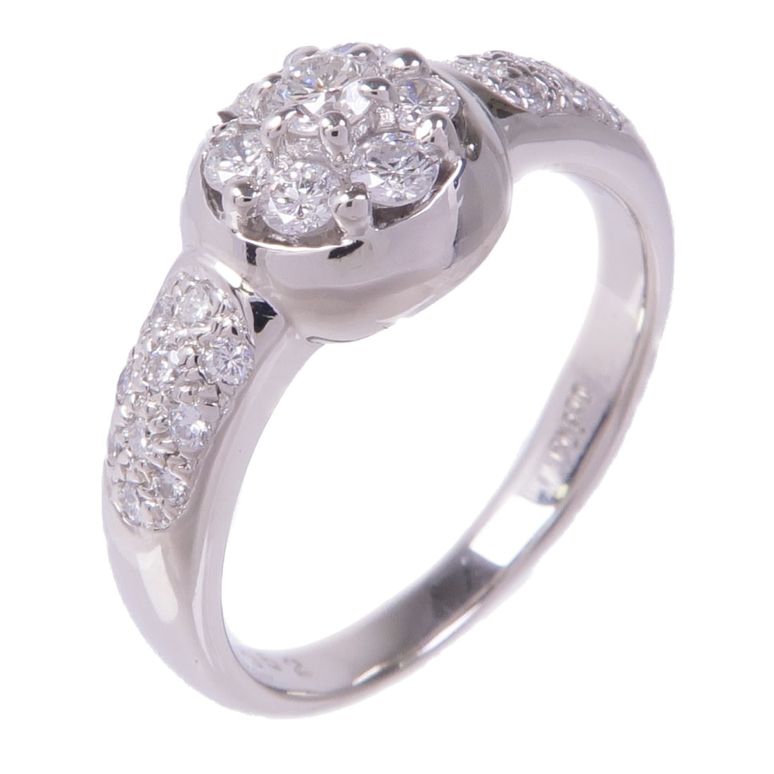 JEWELRY Diamond Ring in PT900 Platinum with Clear Diamond US Size 6.5 (1 of 8)