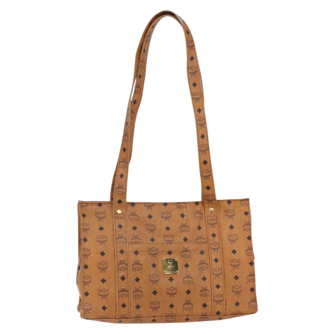 MCM Brown Canvas Vintage Visetos Tote Bag 40cm Germany: MCM Brown Canvas Vintage Visetos Tote Bag 40cm Germany This MCM Vintage Visetos Tote bag is crafted from brown canvas and designed for women. Made in Germany, it features a spacious interior and class