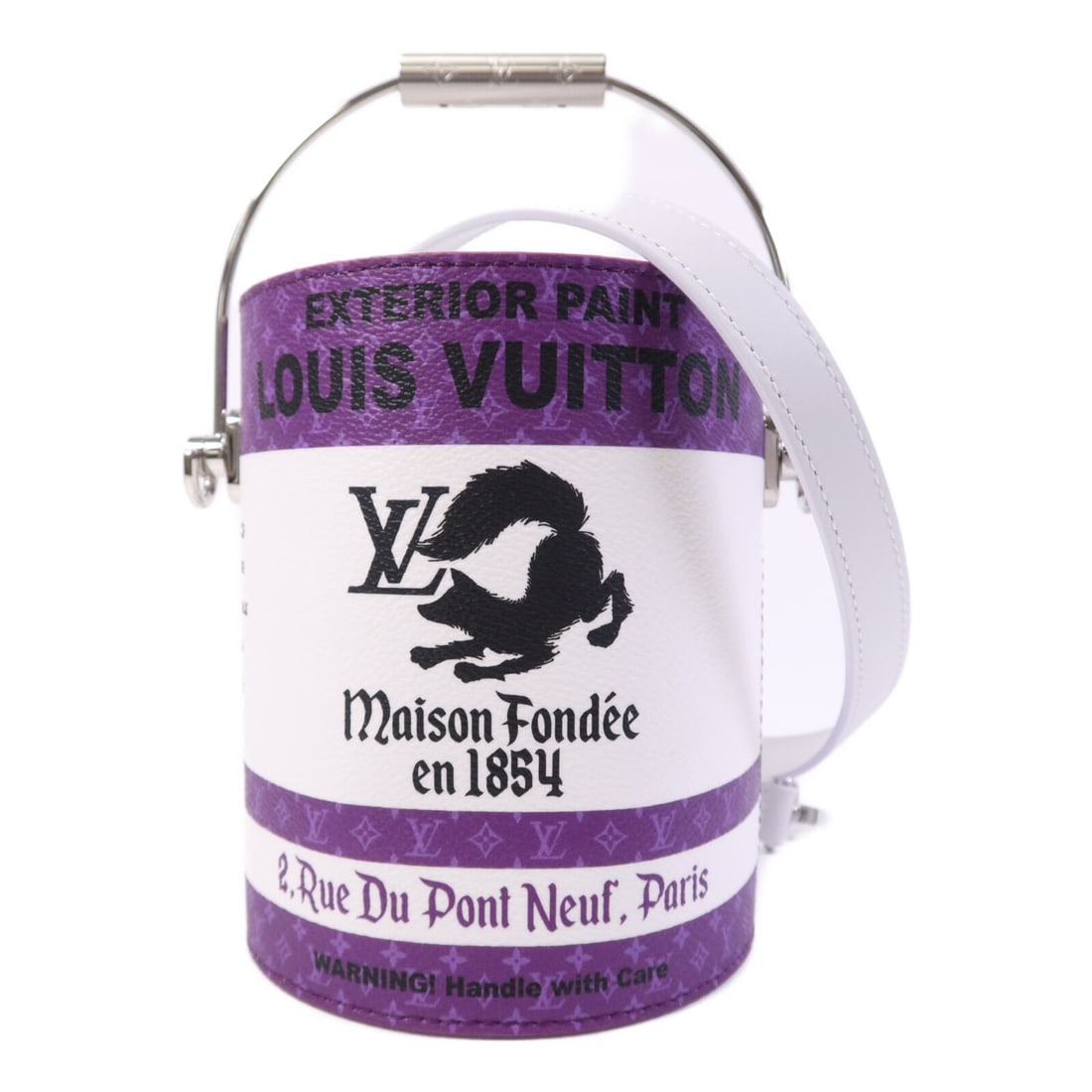 Louis Vuitton Paint Can Monogram White Purple Shoulder Bag M81591 (1 of 14)