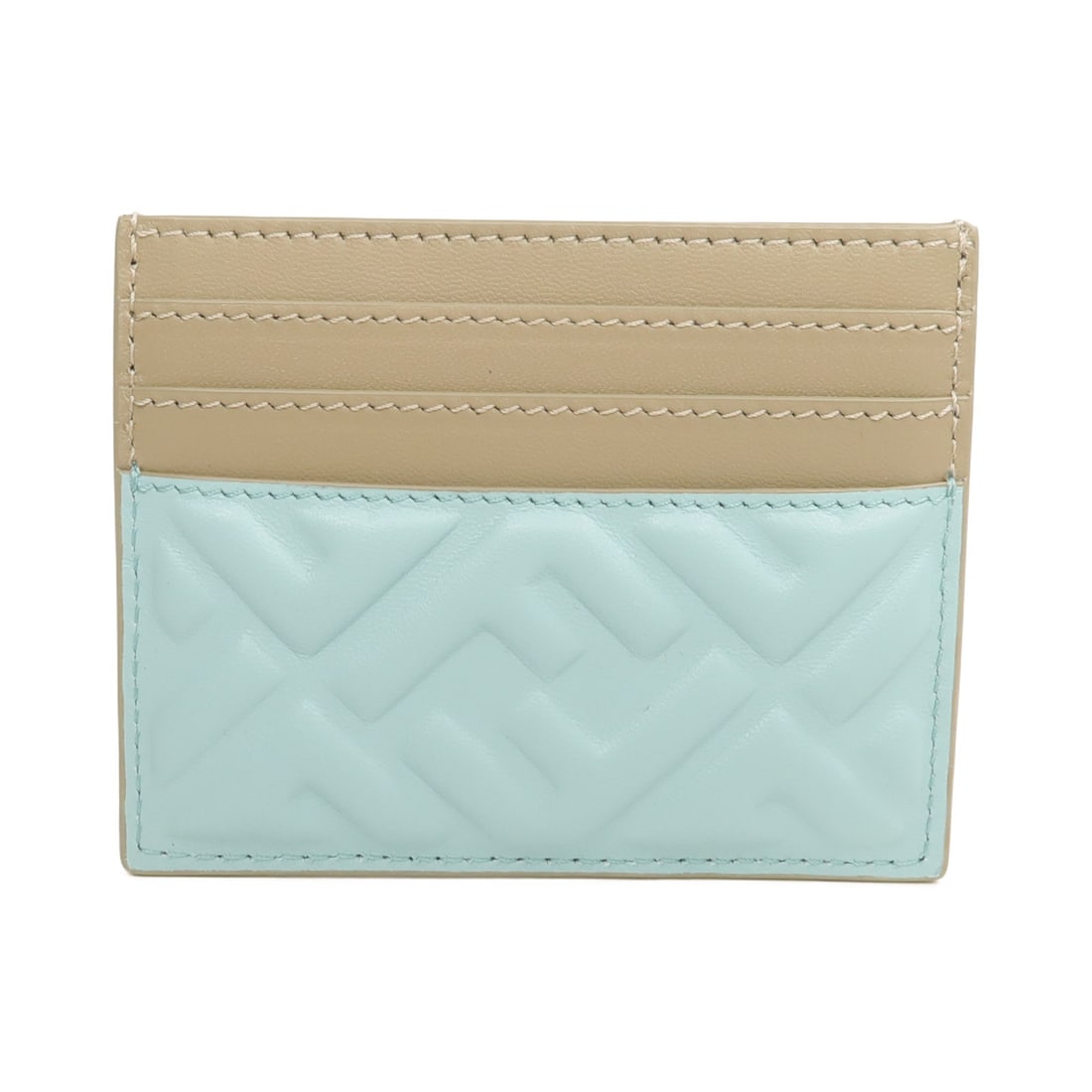 FENDI Blue Calfskin Leather Card Holder for Women (1 of 14)