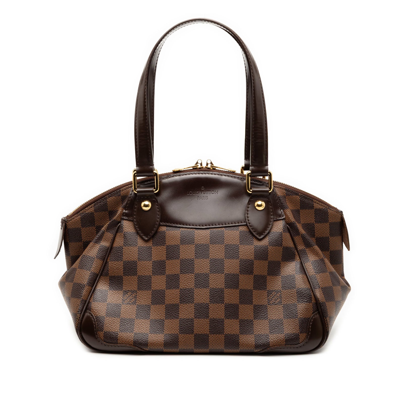 Louis Vuitton Verona PM Brown Damier Ebene Canvas Shoulder Bag (1 of 7)