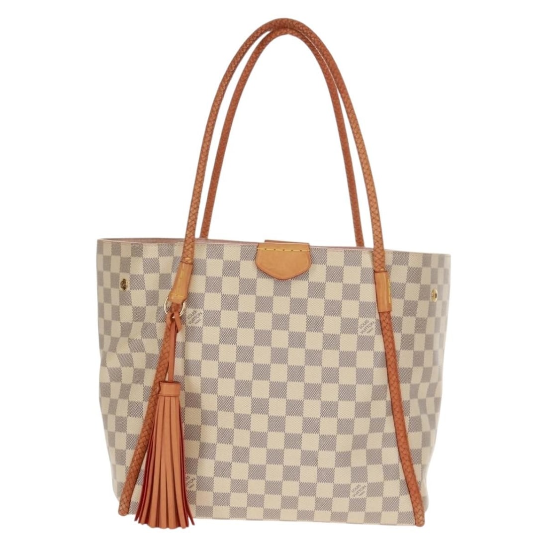 Louis Vuitton Propriano White Canvas Handbag 43x28.5x15cm: Louis Vuitton Propriano White Canvas Handbag 43x28.5x15cm Louis Vuitton Propriano handbag crafted in white canvas, designed for women. The bag features a spacious interior with pockets and metal fitti