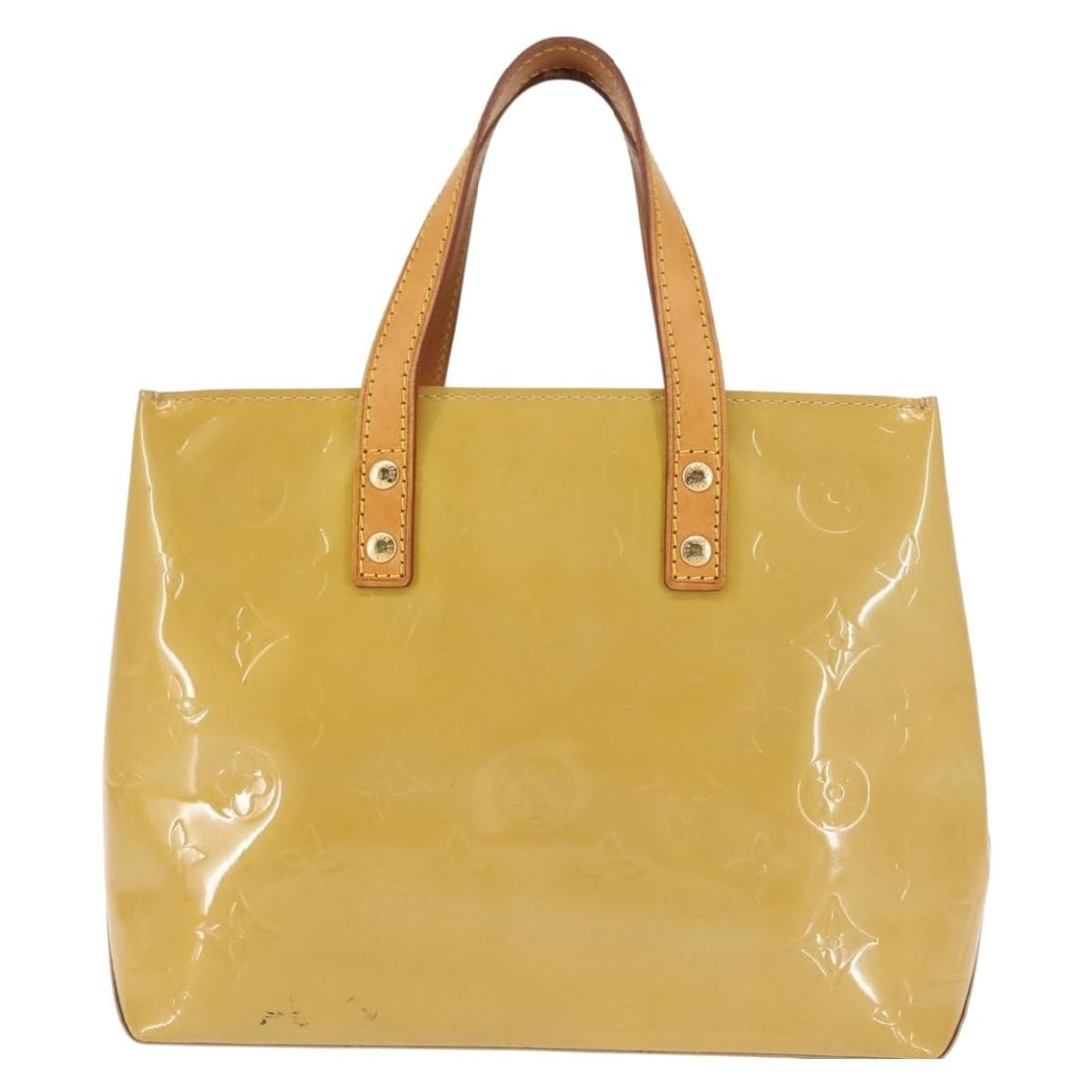 Louis Vuitton Patent Leather Reade Purse Beige 23x18x9.5cm (1 of 18)