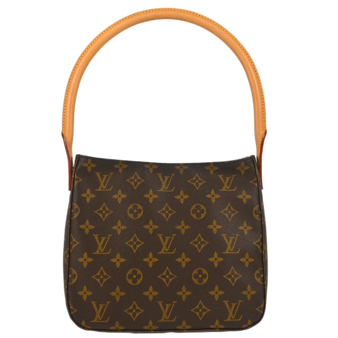 Louis Vuitton Monogram Looping MM Shoulder Bag M51146 Vintage Beige Alcantara (1 of 10)