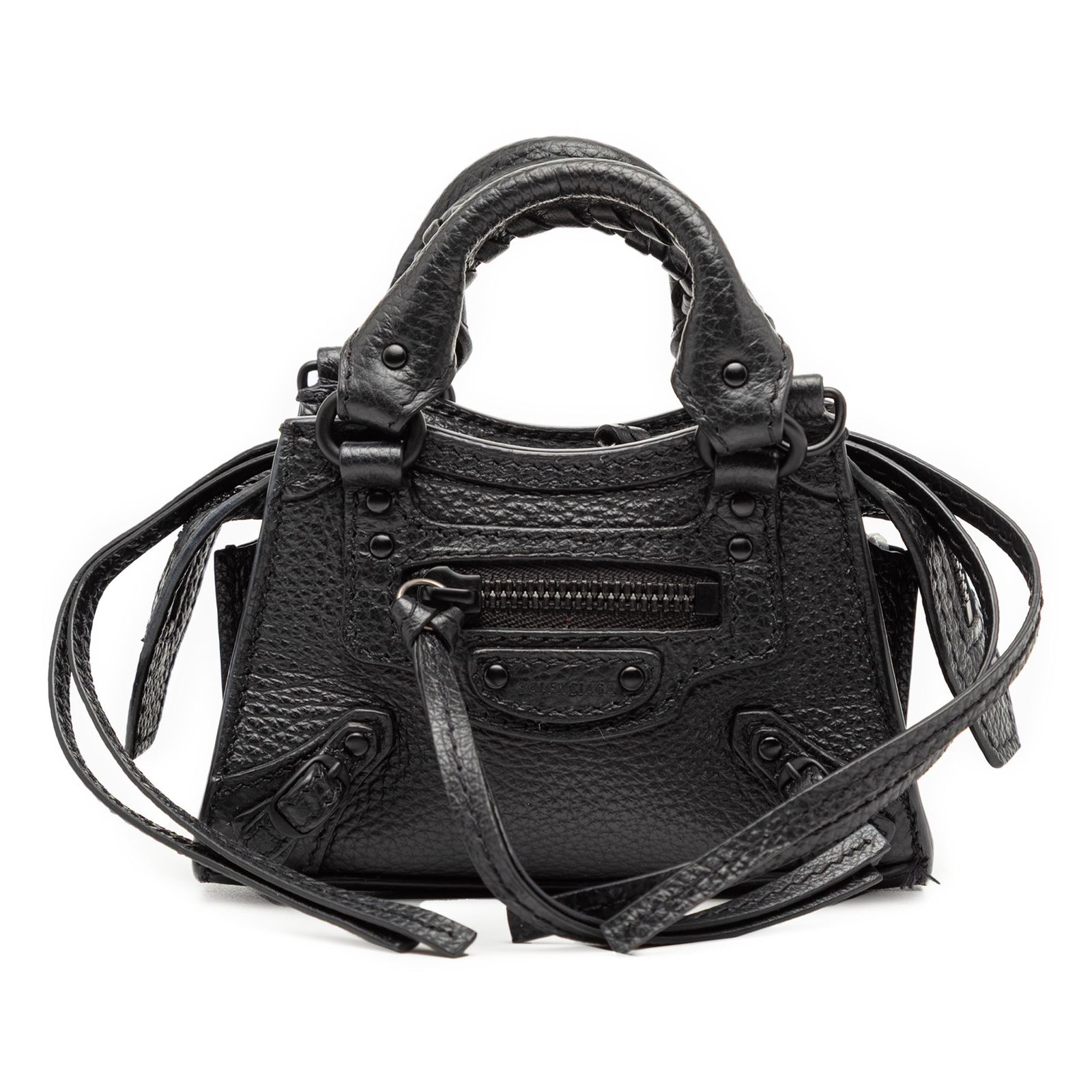 Balenciaga Neo Classic City Super Nano Black Leather Satchel Bag (1 of 9)