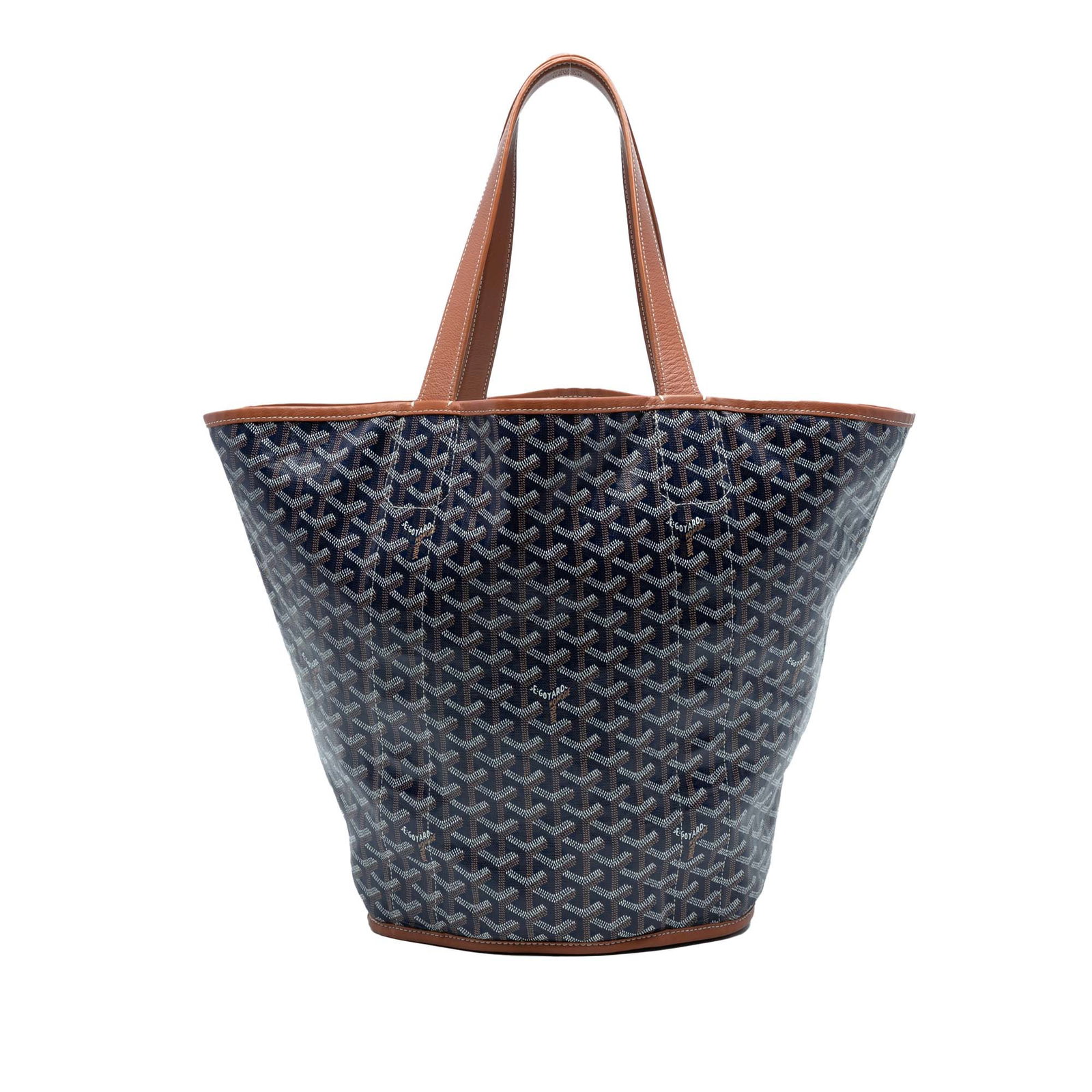 Goyard Goyardine Reversible Belharra Tote Blue Fabric (1 of 7)