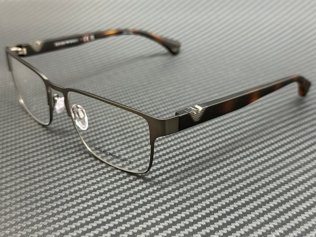 Emporio Armani EA1027 3003 Matte Gunmetal 57mm Eyeglasses with Authenticity Certificate: Emporio Armani EA1027 3003 Matte Gunmetal 57mm Eyeglasses with Authenticity Certificate Experience luxury and style with these Emporio Armani EA1027 3003 eyeglasses. Crafted in a sophisticated matte g