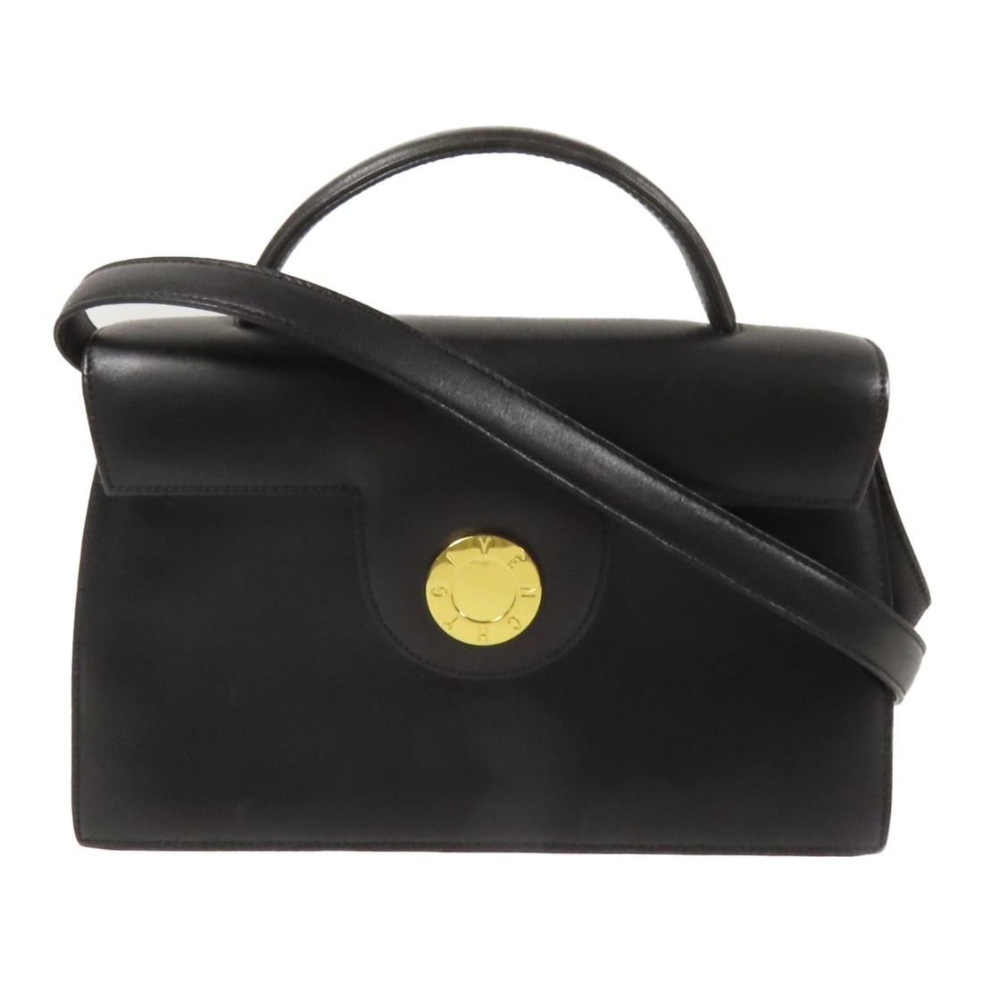 GIVENCHY Black 2way Shoulder Bag Calfskin Leather GHW (1 of 18)