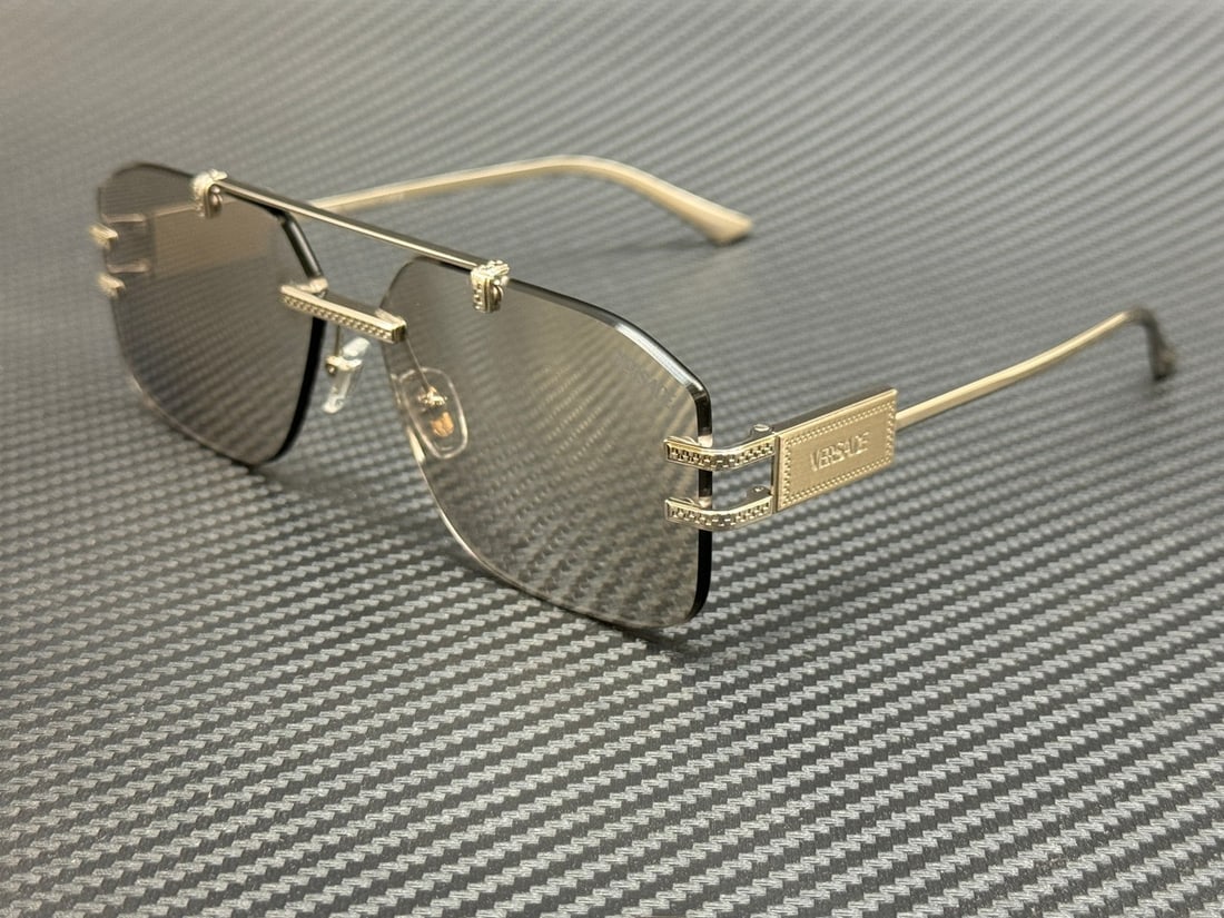 Versace VE2275 Silver Mirror 60mm Men's Sunglasses with Authenticity Certificate (1 of 5)