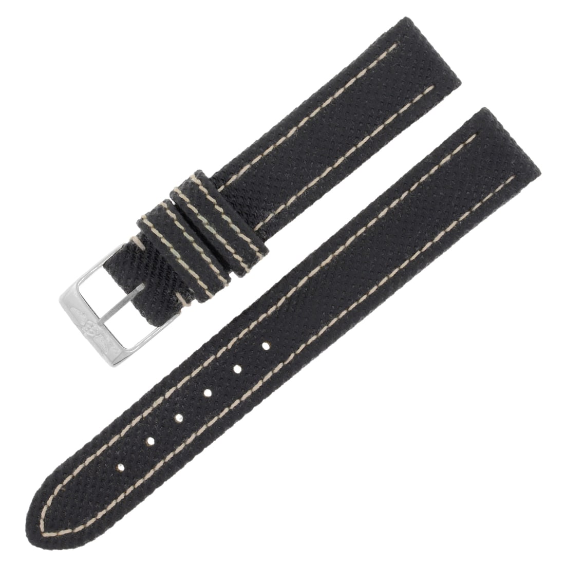 Authentic Breitling S105 Black Leather Ladies Watch Band 15mm 14mm (1 of 2)