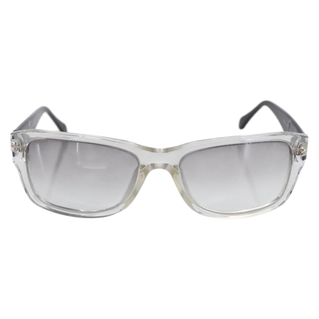 Black Plastic Sunglasses with Chanel CC Logo for Women (1 of 11)