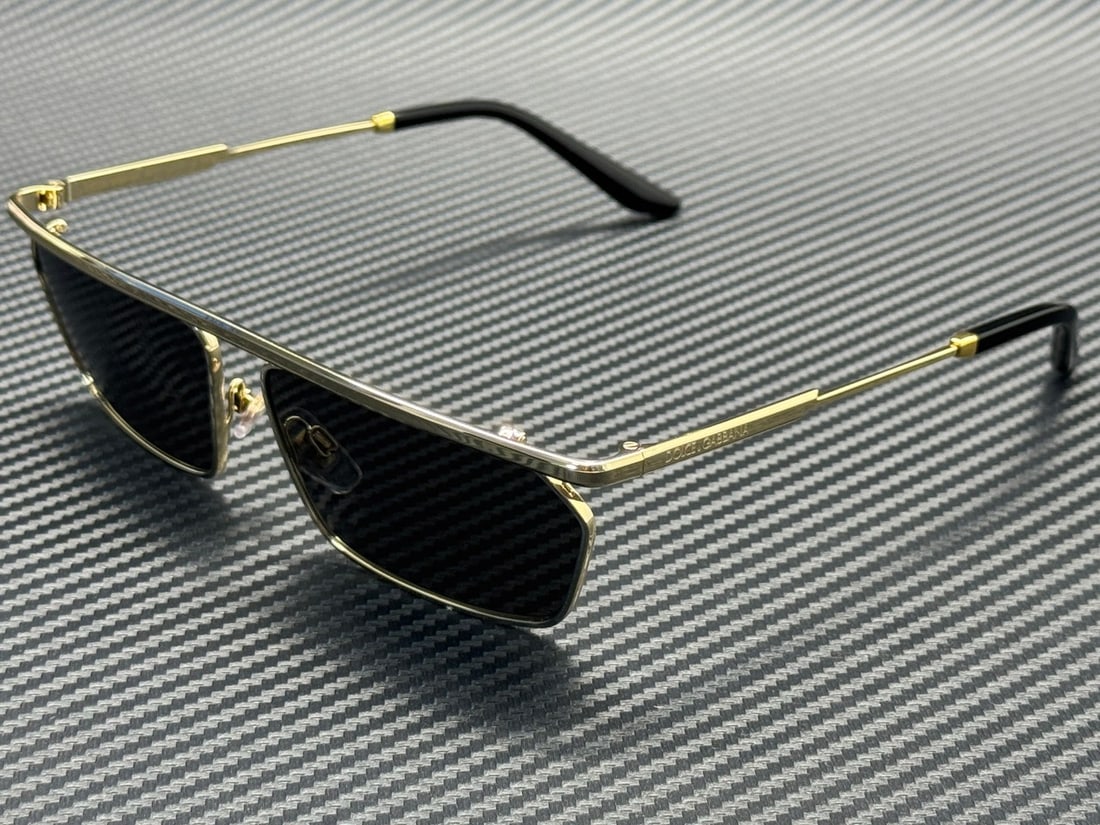 Dolce & Gabbana DG2327 Gold Frame 60mm Dark Grey Lens Men's Sunglasses (1 of 4)