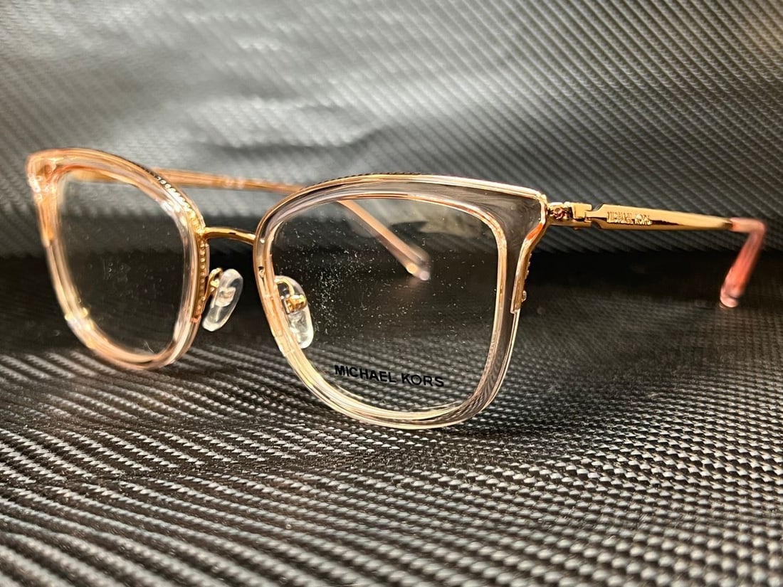 Michael Kors MK3032 3417 Women's Eyeglasses Rose Gold Pink Square 51mm (1 of 4)