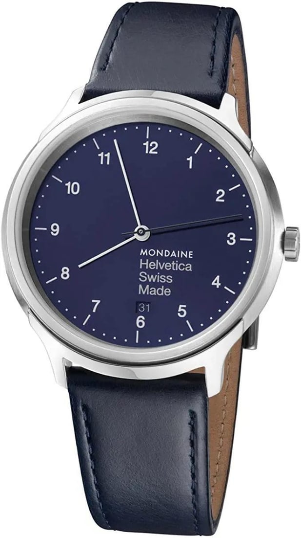 Mondaine Helvetica Quartz Ladies Watch 40mm Blue Dial Steel: Mondaine Helvetica Quartz Ladies Watch 40mm Blue Dial Steel Discover the elegance of the Mondaine Helvetica 40mm Steel Blue Dial Quartz Ladies Watch, a perfect blend of style and functionality. Design