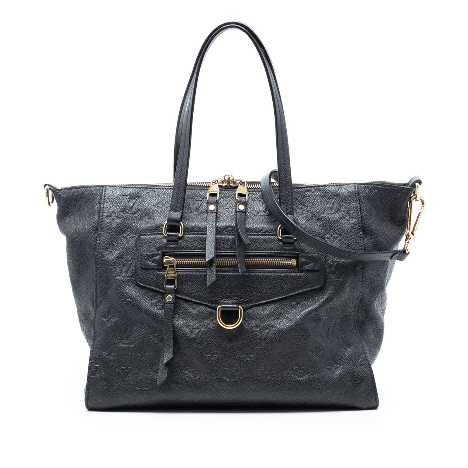 Louis Vuitton Lumineuse PM Black Monogram Empreinte Leather Shoulder Bag (1 of 7)