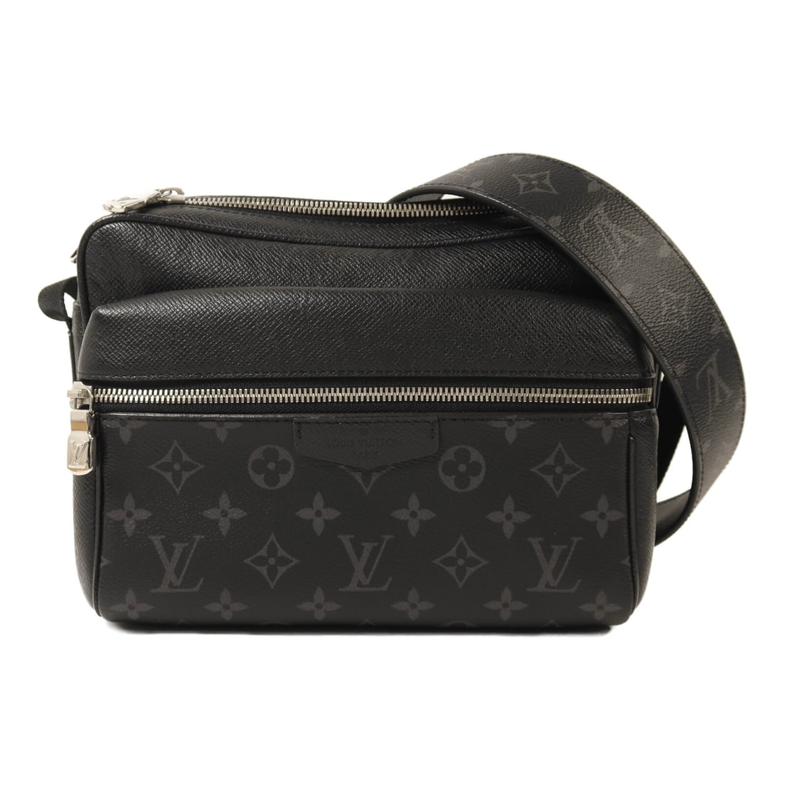 Louis Vuitton Taiga Outdoor Messenger Black PVC Canvas Shoulder Bag M30233 (1 of 13)