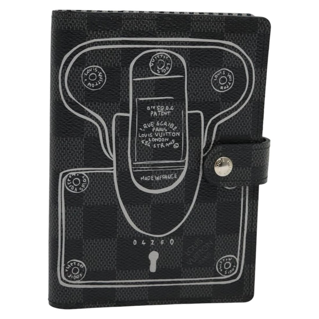 Louis Vuitton Damier Graphite Canvas Agenda PM Day Planner with Accessories (1 of 18)