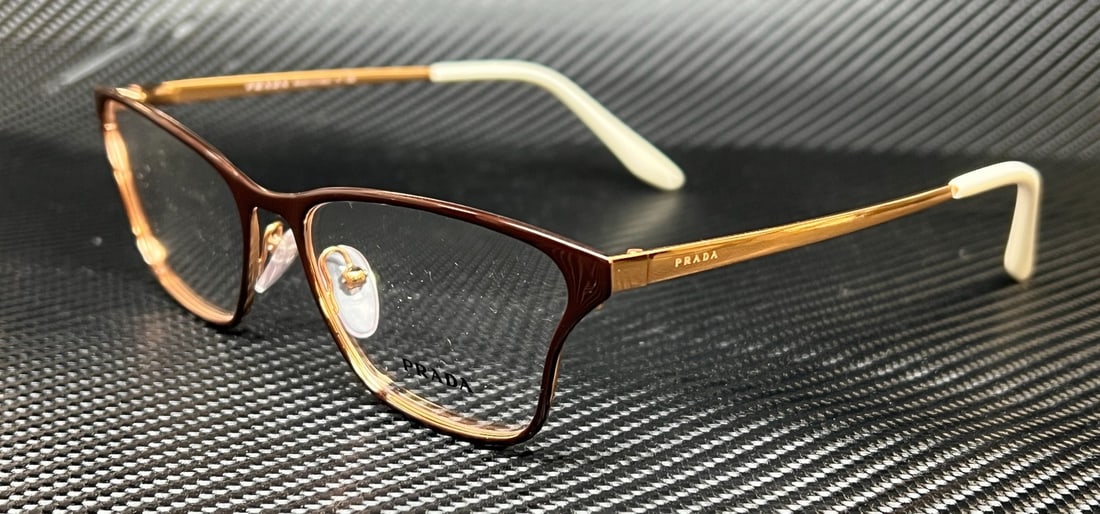 PRADA PR 60XV Top Brown Cat Eye Eyeglasses 53mm with Original Case (1 of 3)