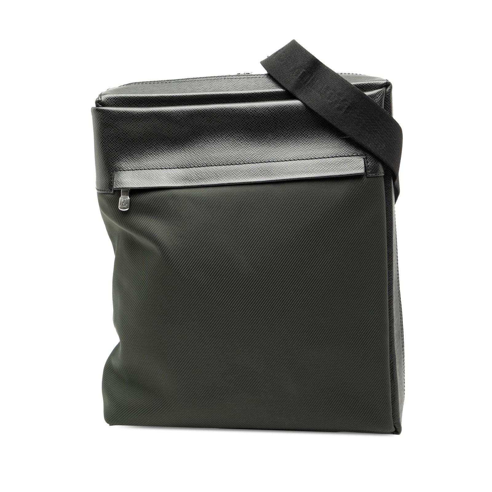 Louis Vuitton Taiga Beluga Black Leather Bag with Adjustable Strap (1 of 7)