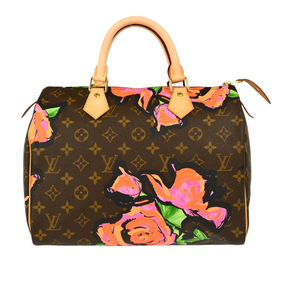 Louis Vuitton Monogram Rose Speedy 30 Handbag M48610 Pink Canvas: Louis Vuitton Monogram Rose Speedy 30 Handbag M48610 Pink Canvas Elevate your accessory collection with the Louis Vuitton Monogram Rose Speedy 30 Handbag. This stylish medium-sized handbag features a