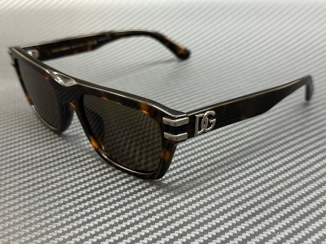 Dolce&Gabbana DG4496 502 73 Havana Brown Men's Sunglasses with Authenticity (1 of 5)
