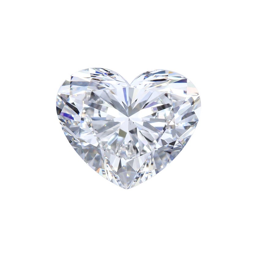 GIA Certified 4.02 Carat E VS2 Heart Cut Diamond Loose Gem (1 of 4)