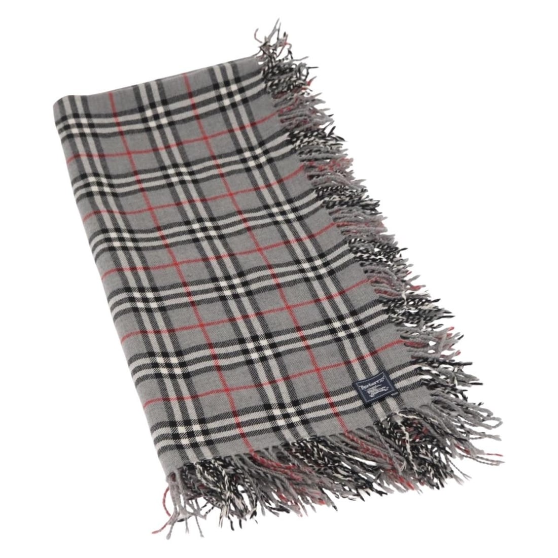 Gray Wool Nova Check Stole by Burberrys United Kingdom 48 Inch: Gray Wool Nova Check Stole by Burberrys United Kingdom 48 Inch This Burberrys Nova Check stole features a classic gray wool design. Crafted in the United Kingdom, it showcases the brand's signature pa