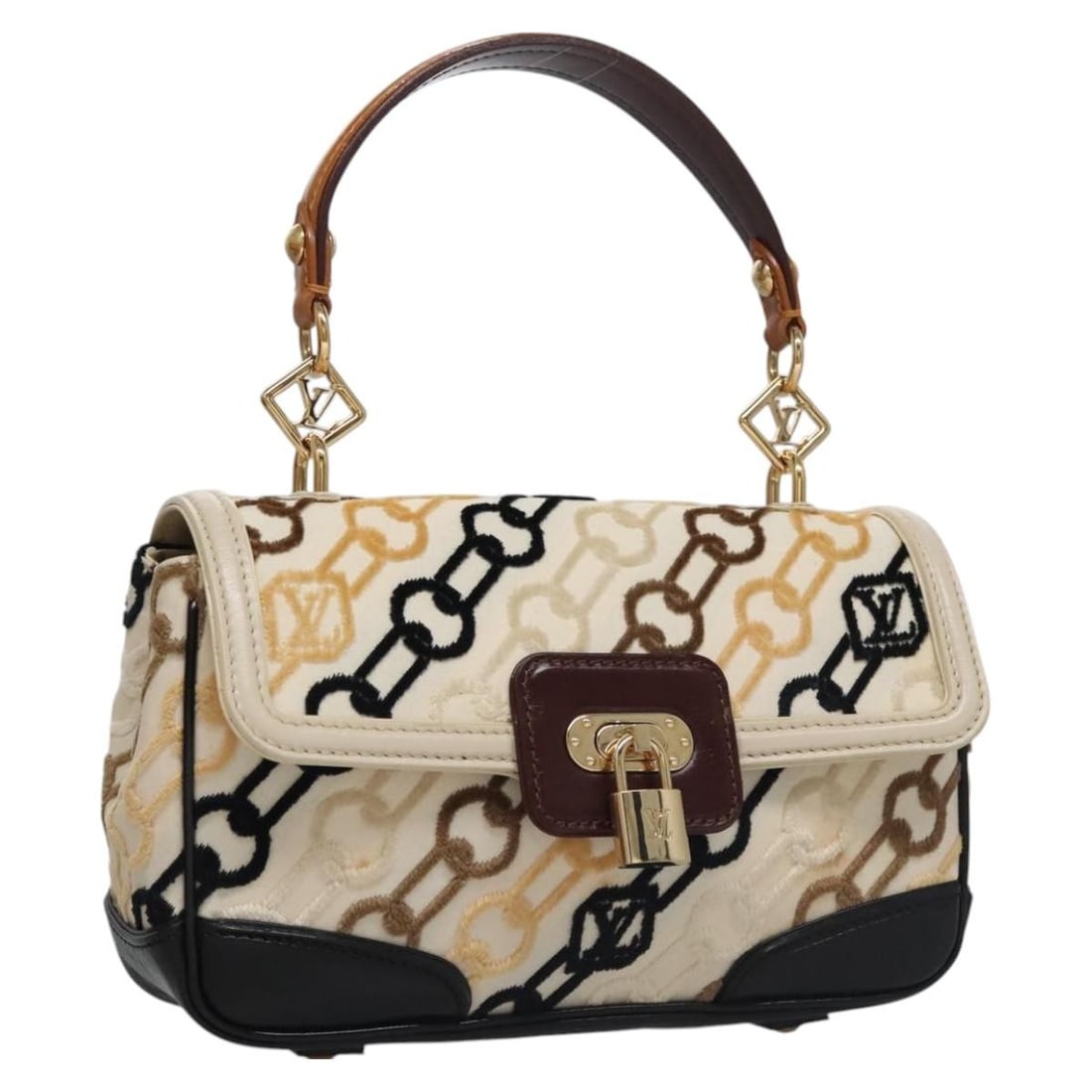 LOUIS VUITTON Monogram Charm Pochette Bag Ivory M95194 Auth: LOUIS VUITTON Monogram Charm Pochette Bag Ivory M95194 Auth This elegant LOUIS VUITTON Monogram Charm Pochette Lover Bag is a stunning shoulder bag crafted from high-quality Monogram Canvas in an ivor