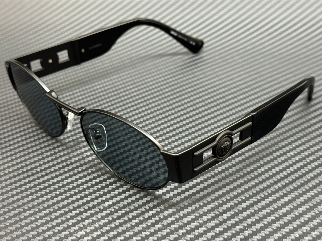 VERSACE VE2264 1261 1 Matte Black Grey Unisex Sunglasses with Authenticity Certificate (1 of 5)