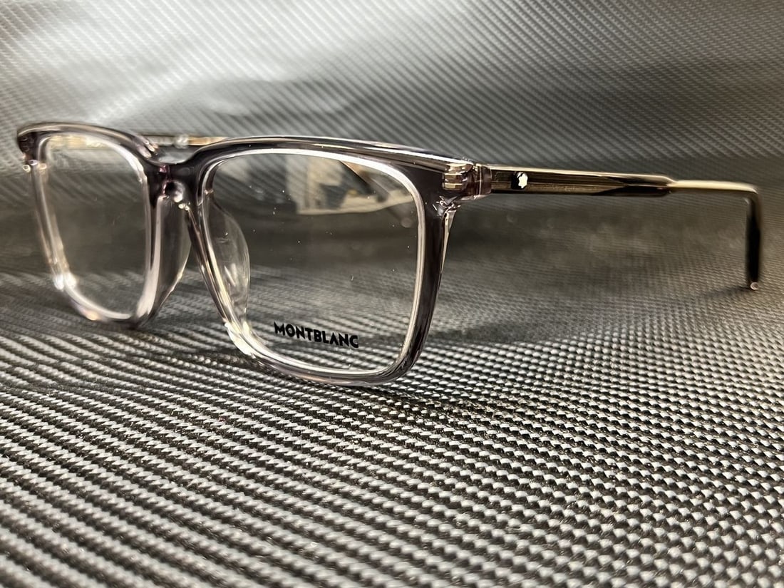 Mont Blanc MB0011OA 004 Grey Transparent Eyeglasses with Authenticity Certificate (1 of 4)