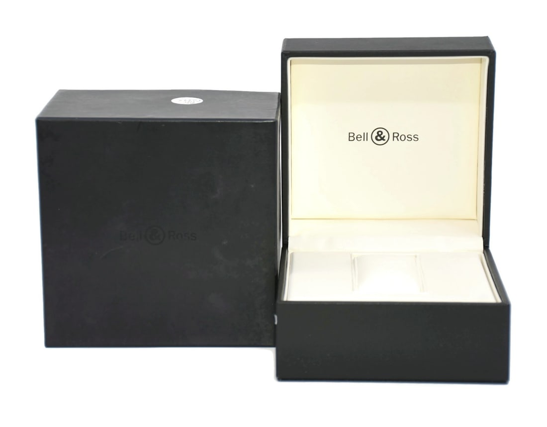 Bell & Ross Authentic Black Presentation Watch Box 6 x 6 x 4 Inches (1 of 1)
